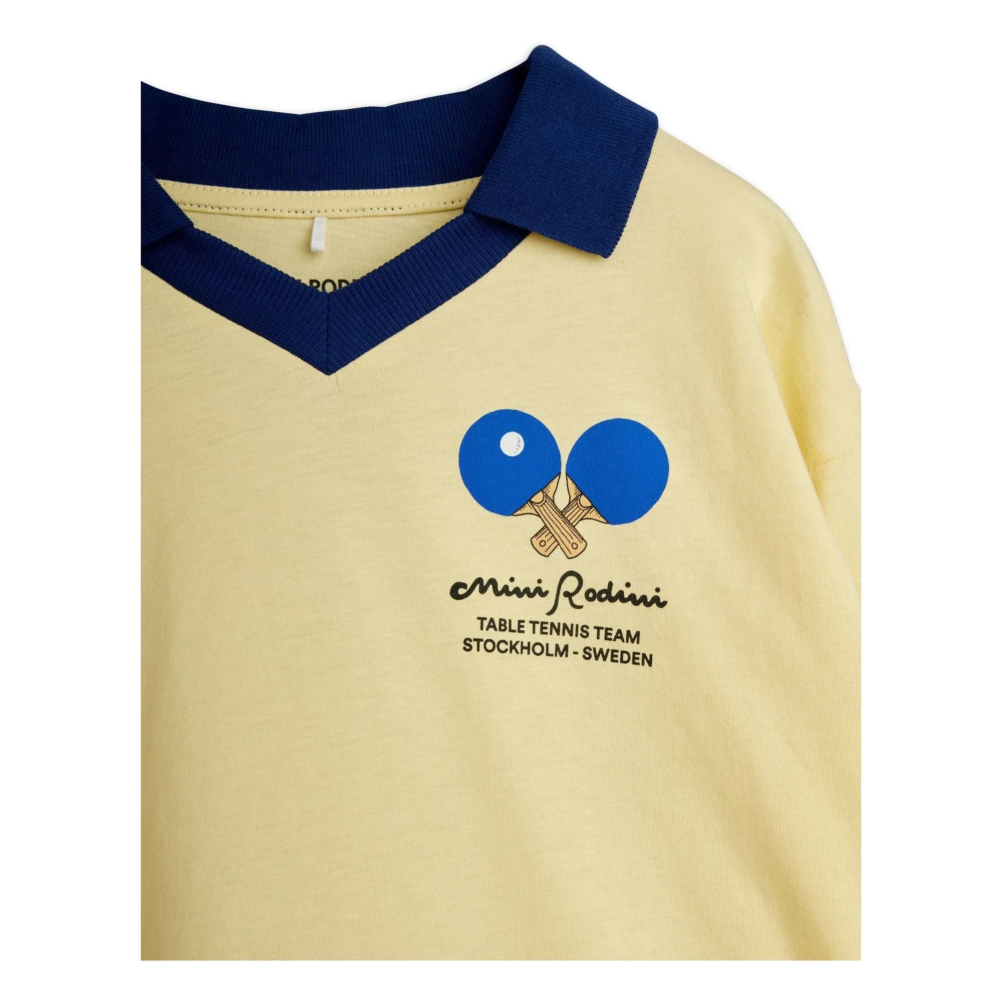 Mini Rodini - Polo Ping Pong Algodón Orgánico | Amarillo