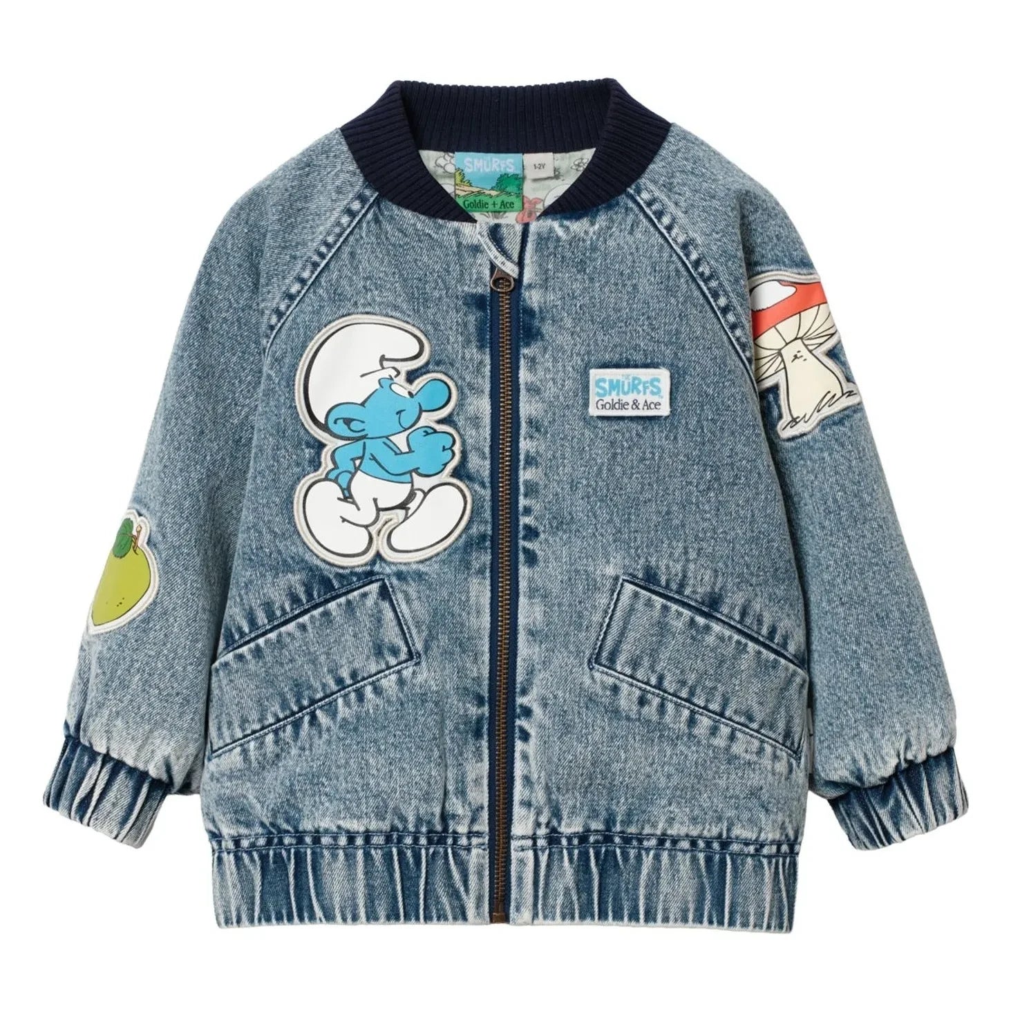 Goldie + Ace - Denim Ceket - Goldie + Ace x Schtroumpfs | Mavi