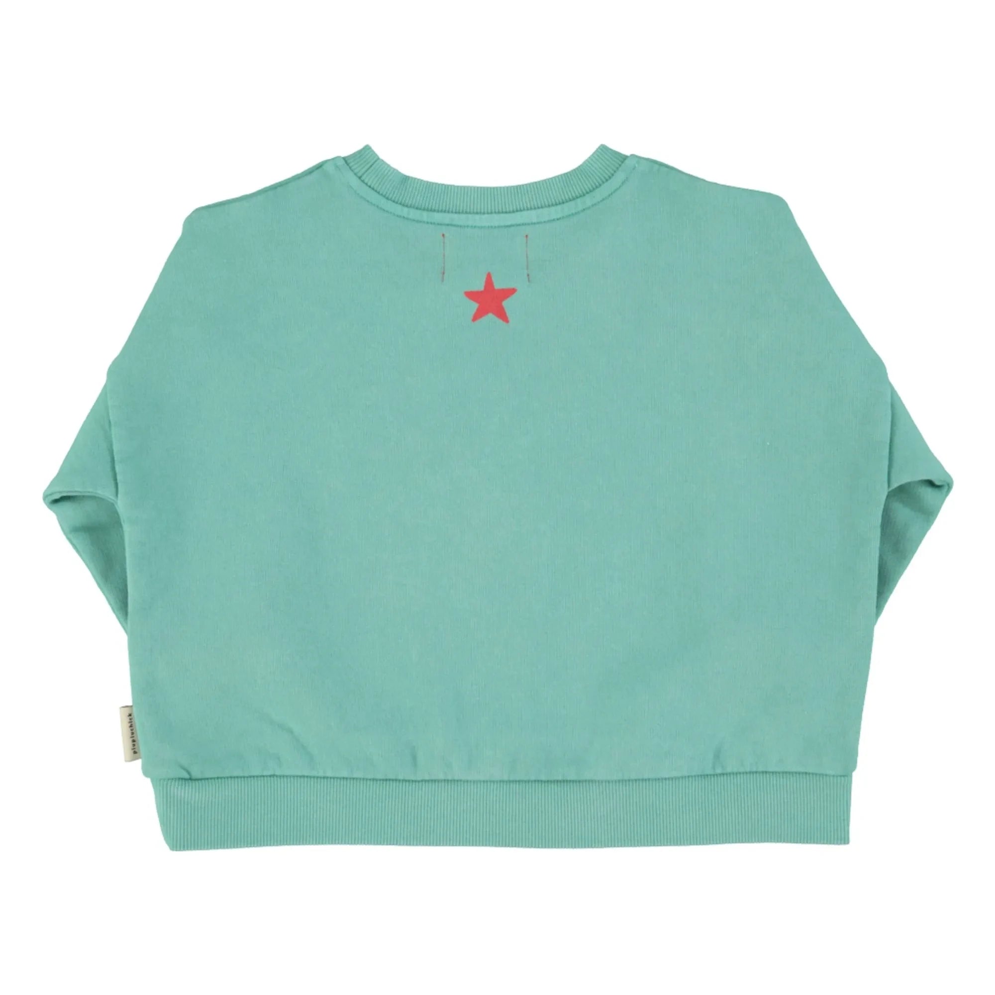 Piupiuchick - Sudadera de algodón orgánico Peace | Turquesa