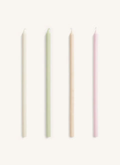 Hay - Velas finas - Set de 4 | Pastel