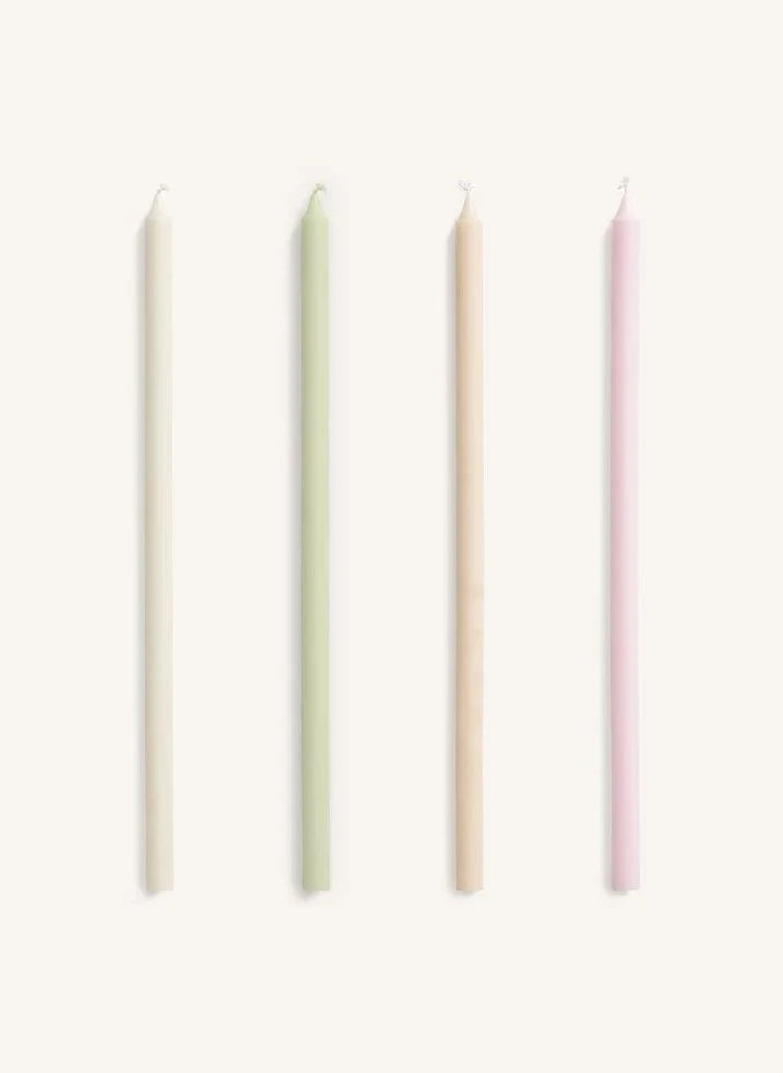 Hay - Velas finas - Set de 4 | Pastel