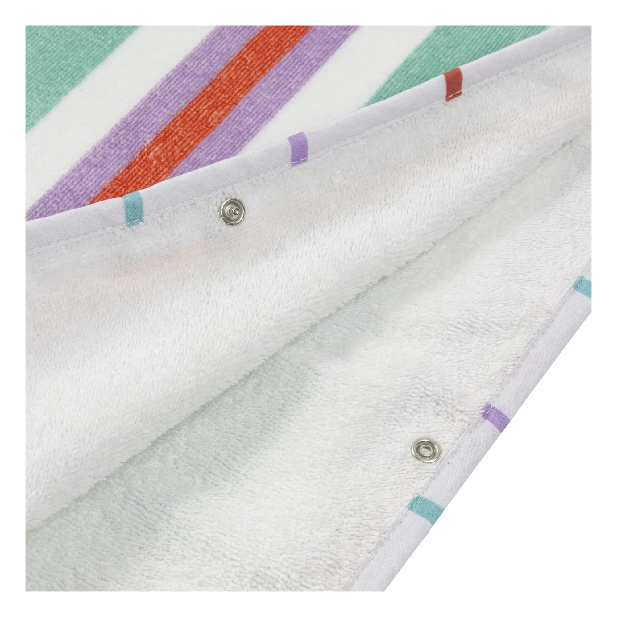 Jera Mini - Poncho de baño con capucha a rayas