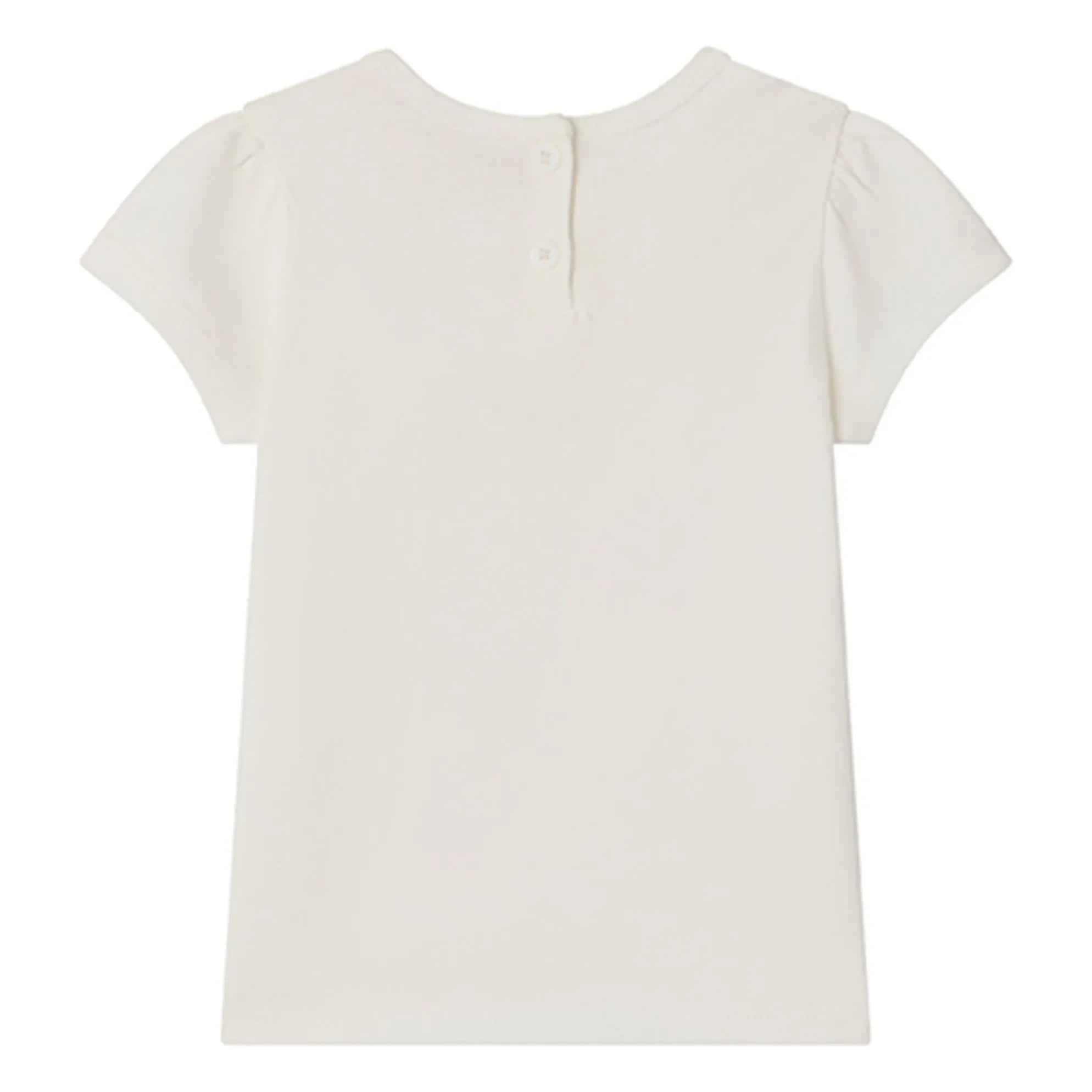 Bonpoint - Camiseta de algodón orgánico Cira Cherry | Crema