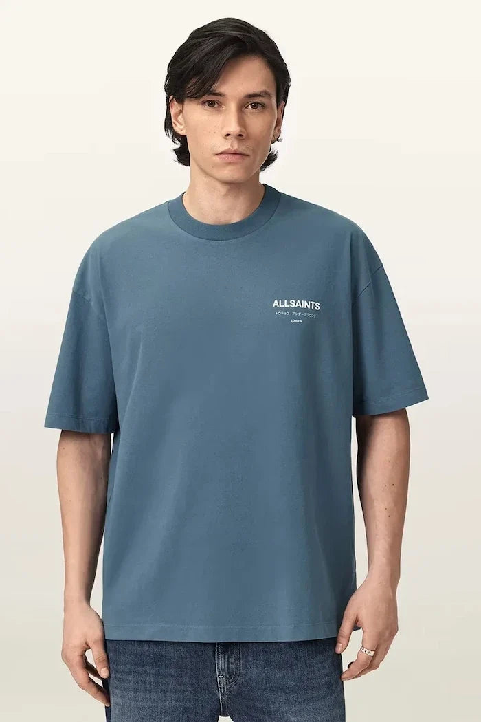 Camiseta extragrande de algodón para hombre AllSaints