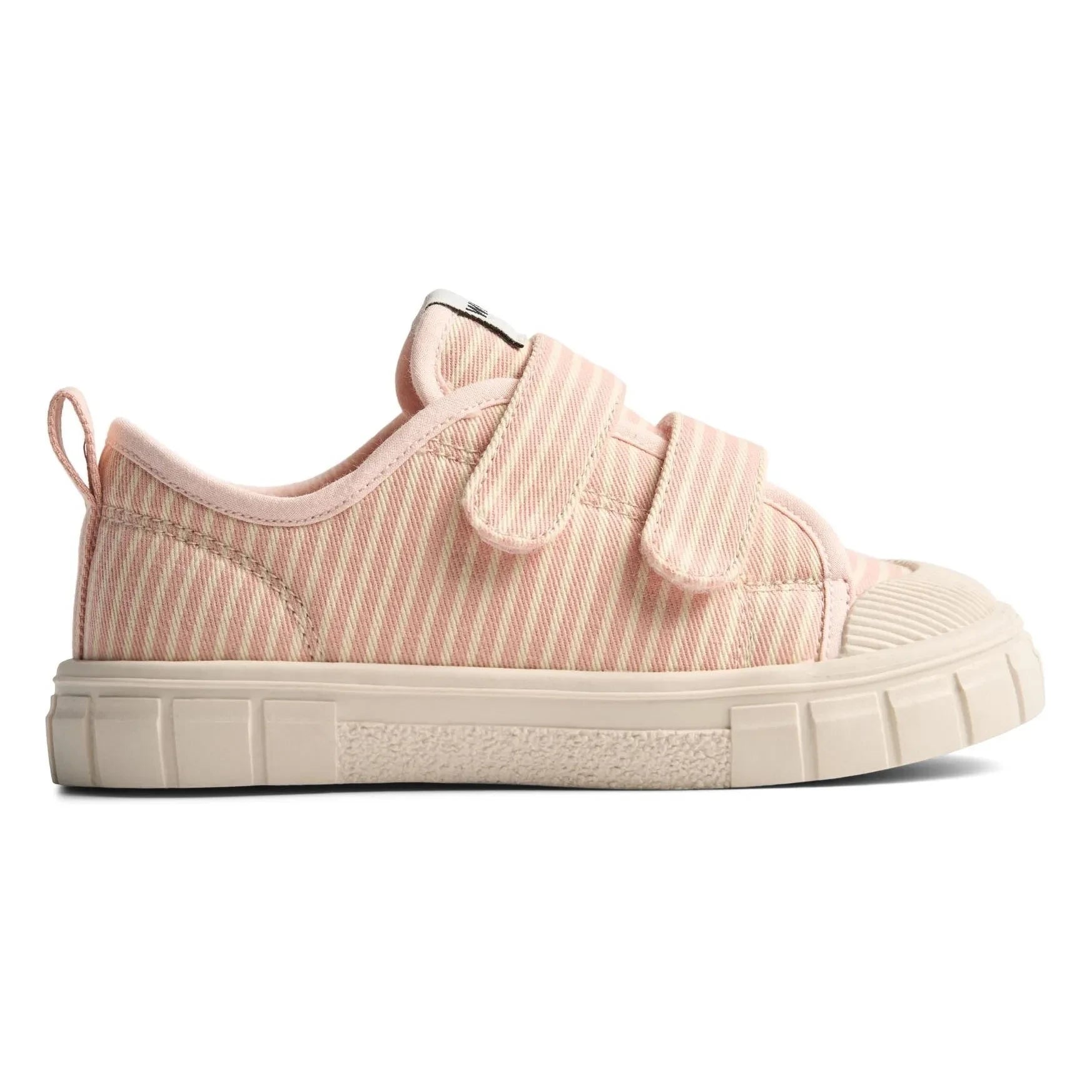 Trigo - Zapatillas con cordones a rayas Bobbie | Rosa empolvado