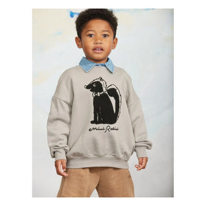 Mini Rodini - Mouffette Organik Pamuklu Sweatshirt | Gri