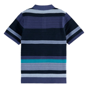 Scotch & Soda - Polo de punto a rayas | Azul
