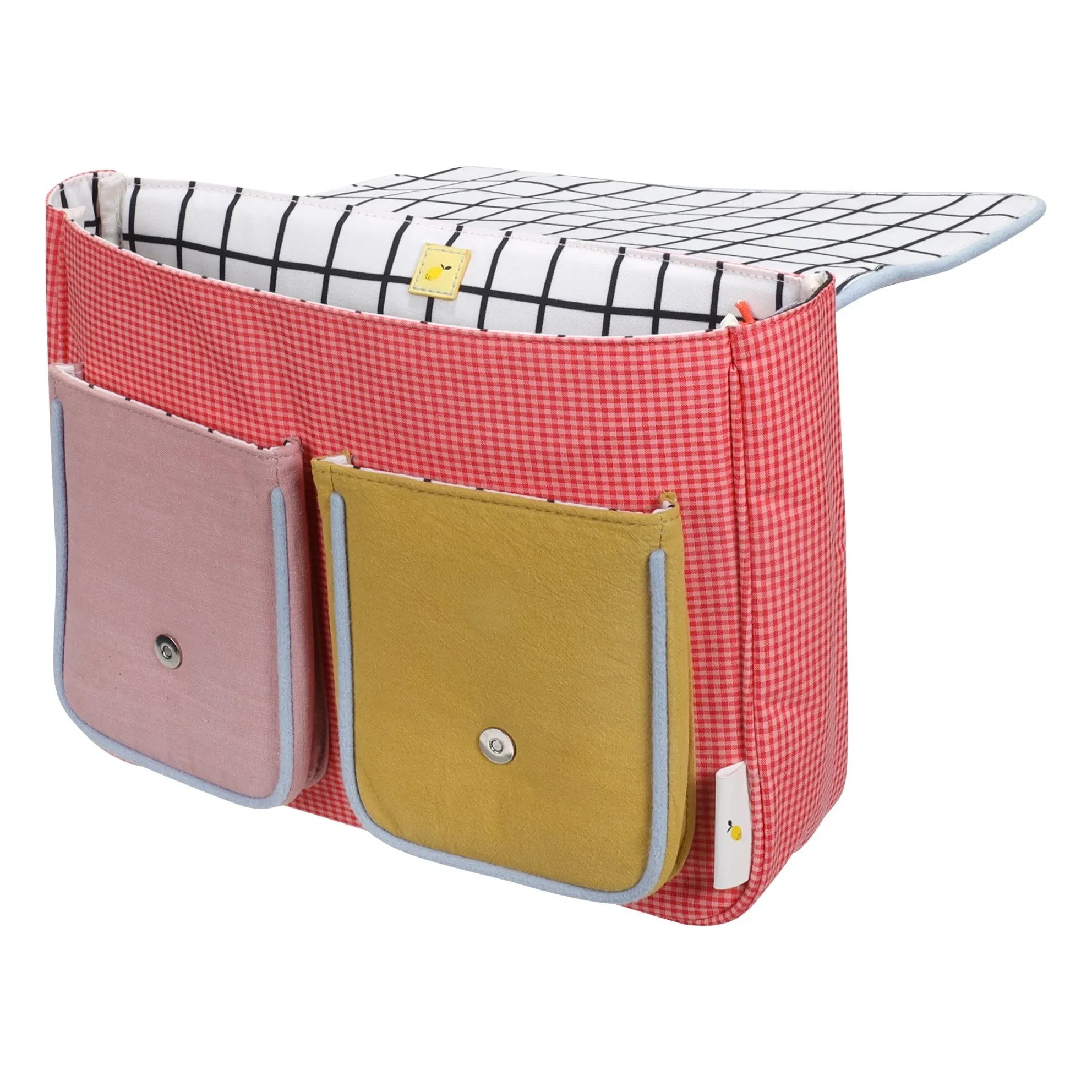 Sticky Lemon - Satchel Fleur Kareler | Bolsos boise en tonos rosa