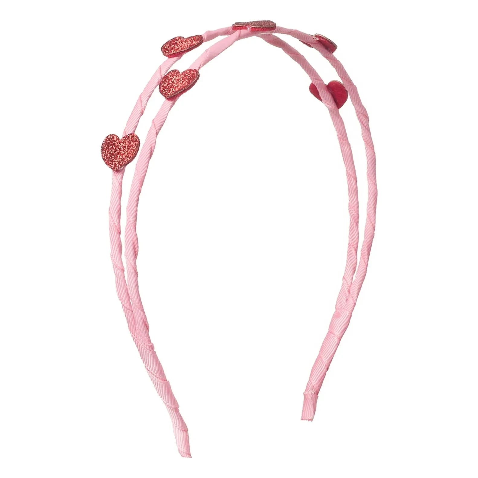 Rockahula Kids - Diadema de doble corazón | Rosa