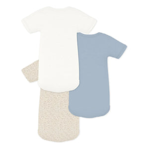 Petit Bateau - Lote de 3 bodys | Azul
