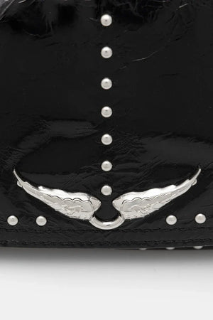 ZADIG&VOLTAIRE LE ZOUZOU VINTAGE PATENT STUDS Bolso de piel