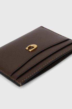 Estuche para tarjetas Coach Essential Card Case de piel