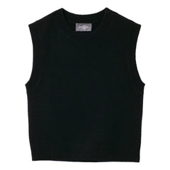 Bompard - Jersey de cachemir sin mangas y cuello redondo | Negro