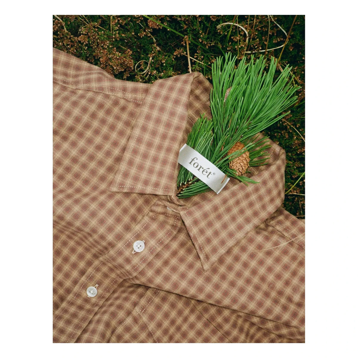 Forét - Camisa de Franela de Cuadros Ridge | Óxido