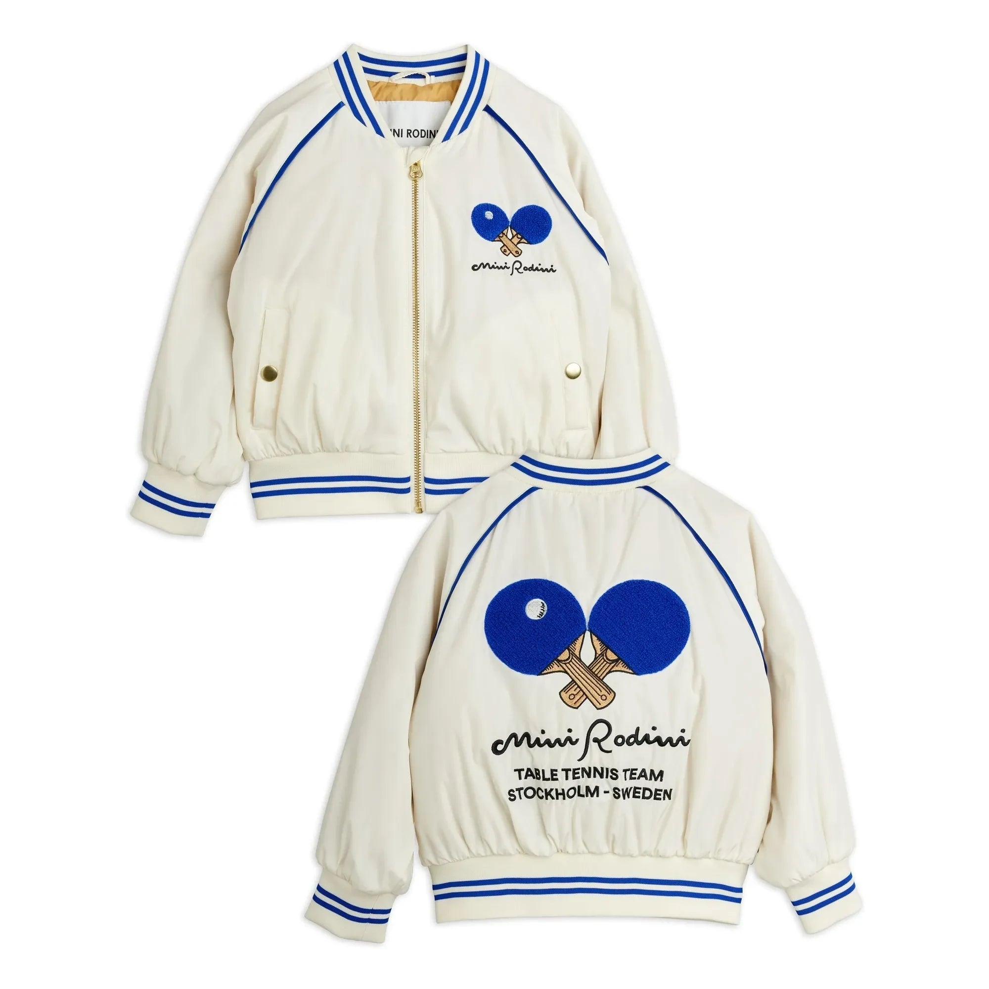 Mini Rodini - Chaqueta Ping Pong de Fibra Reciclada | Blanco
