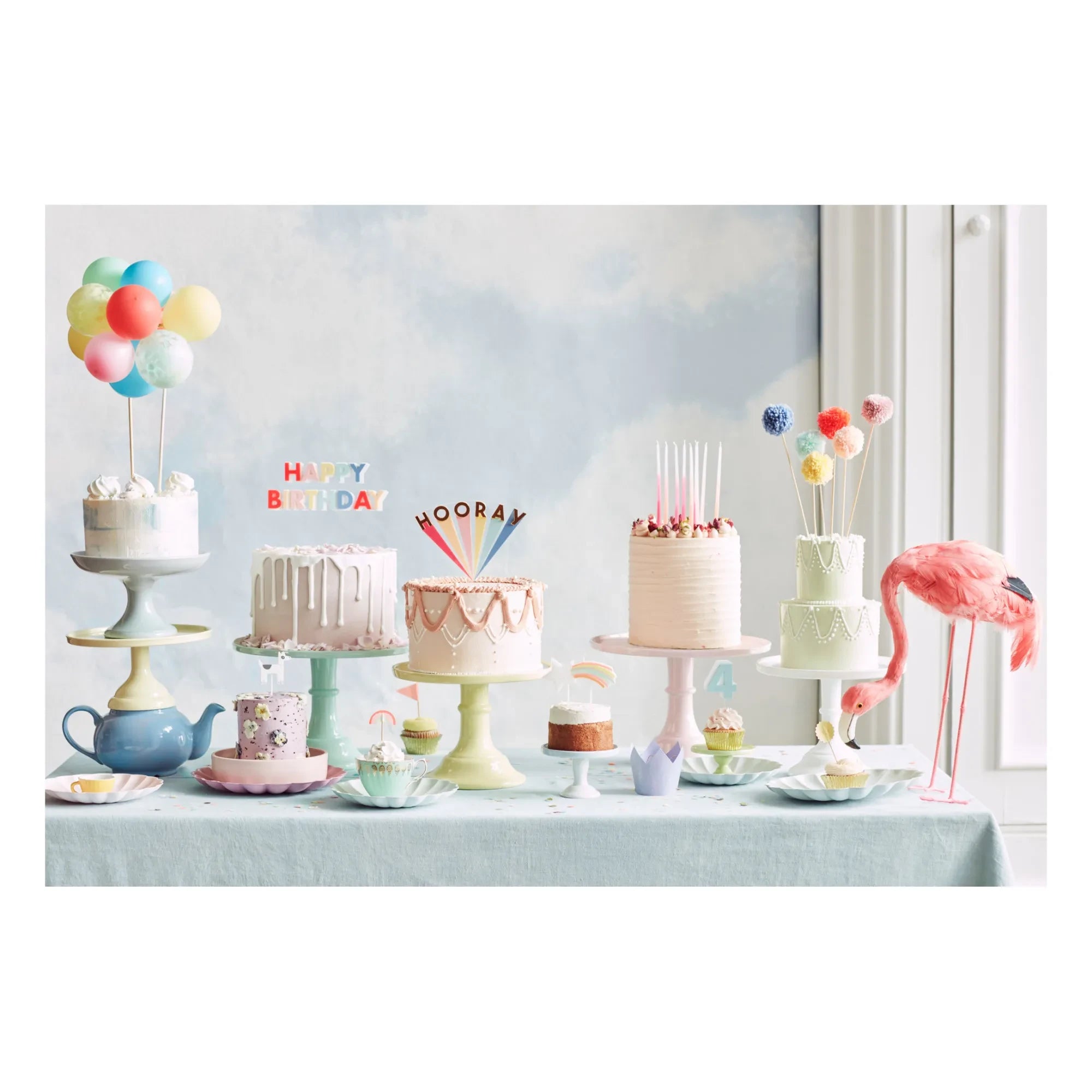 Meri Meri - Velas de Cumpleaños Happy Birthday - Set de 13