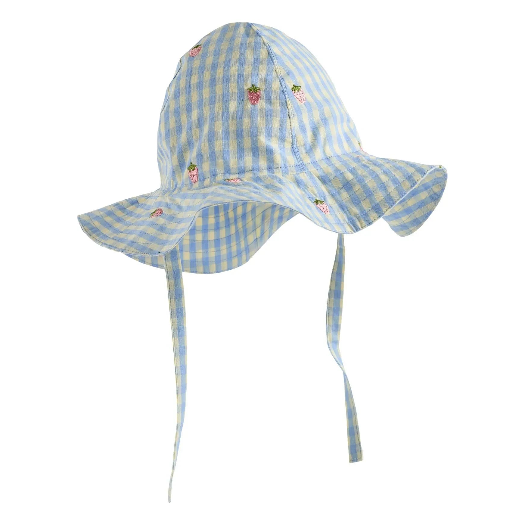 Flöss - Sombrero Millie Vichy | Azul claro