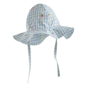 Flöss - Sombrero Millie Vichy | Azul claro