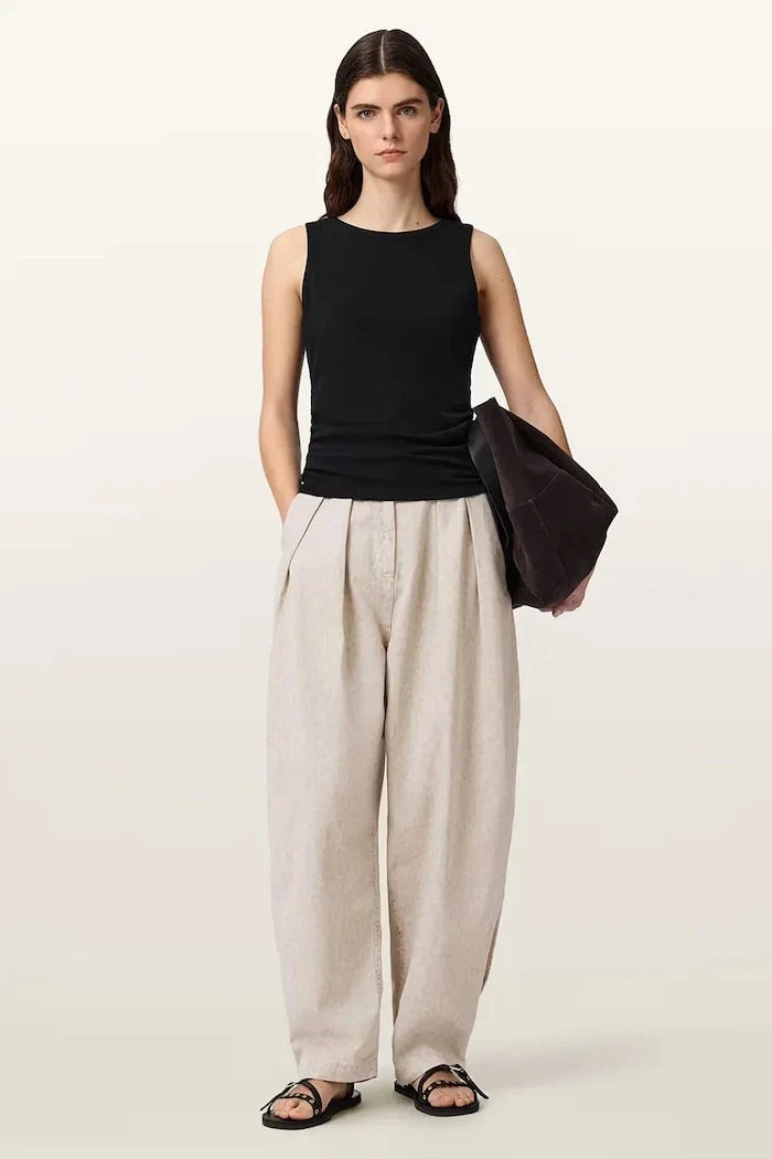 Pantalones holgados de algodón para mujer AllSaints BECCA