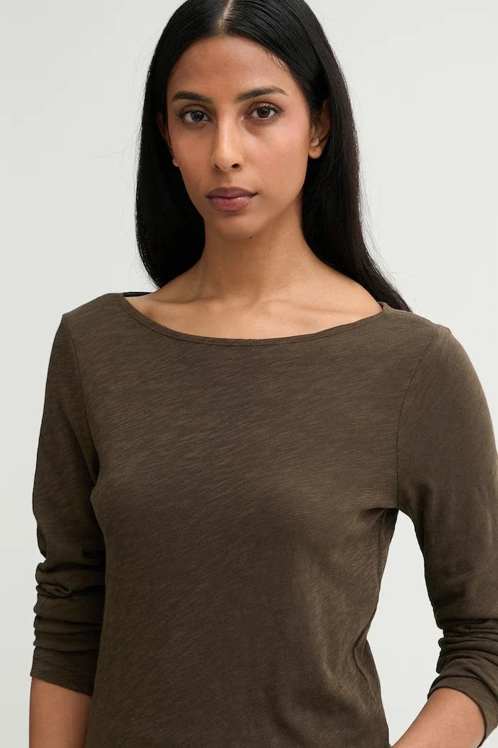 Camisa de algodón de manga larga para mujer Marc O'Polo