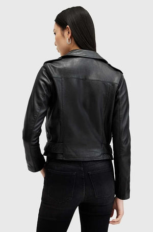 Chaqueta biker de piel Balfern para mujer AllSaints