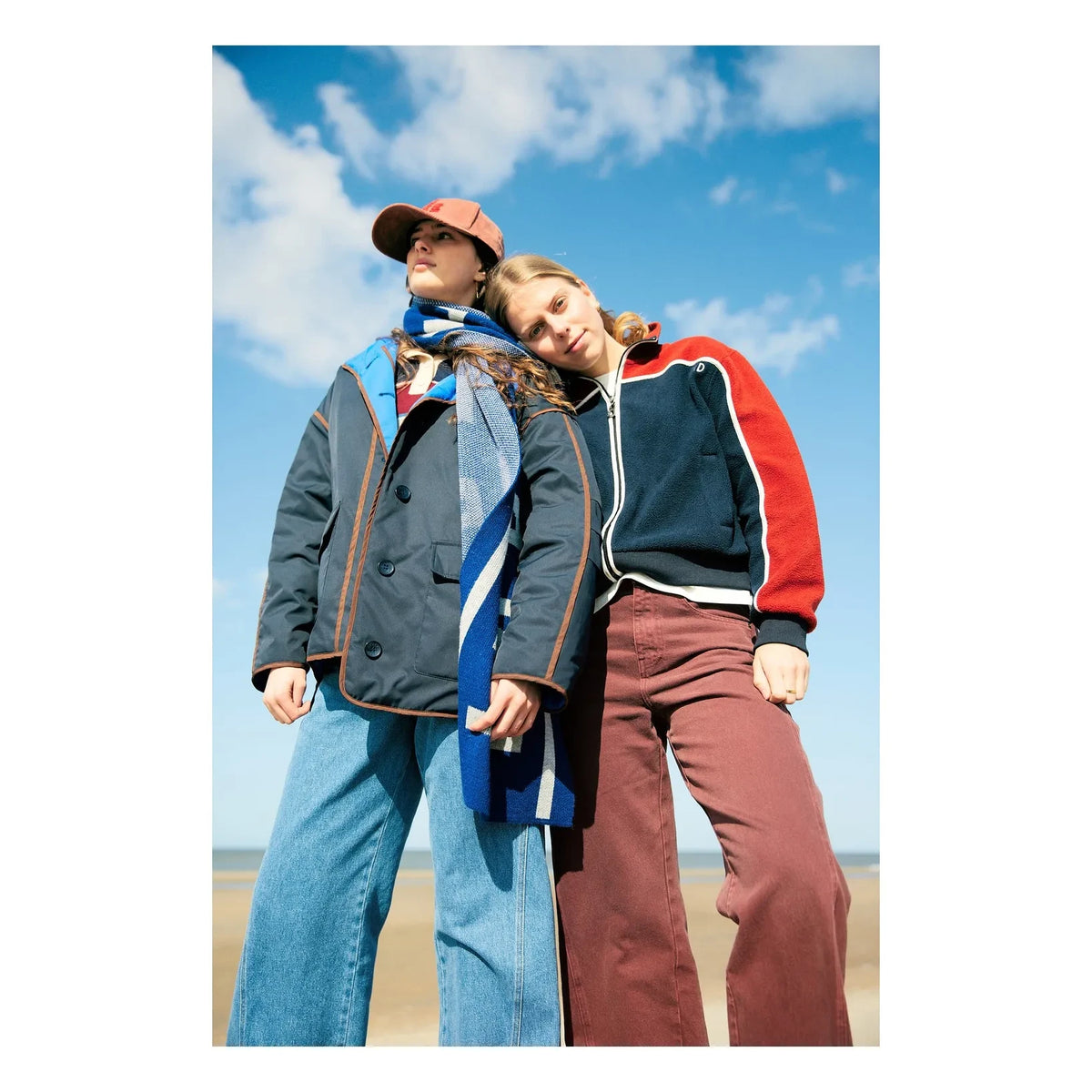 Chaqueta de gofre con cremallera Indee | Azul Marino