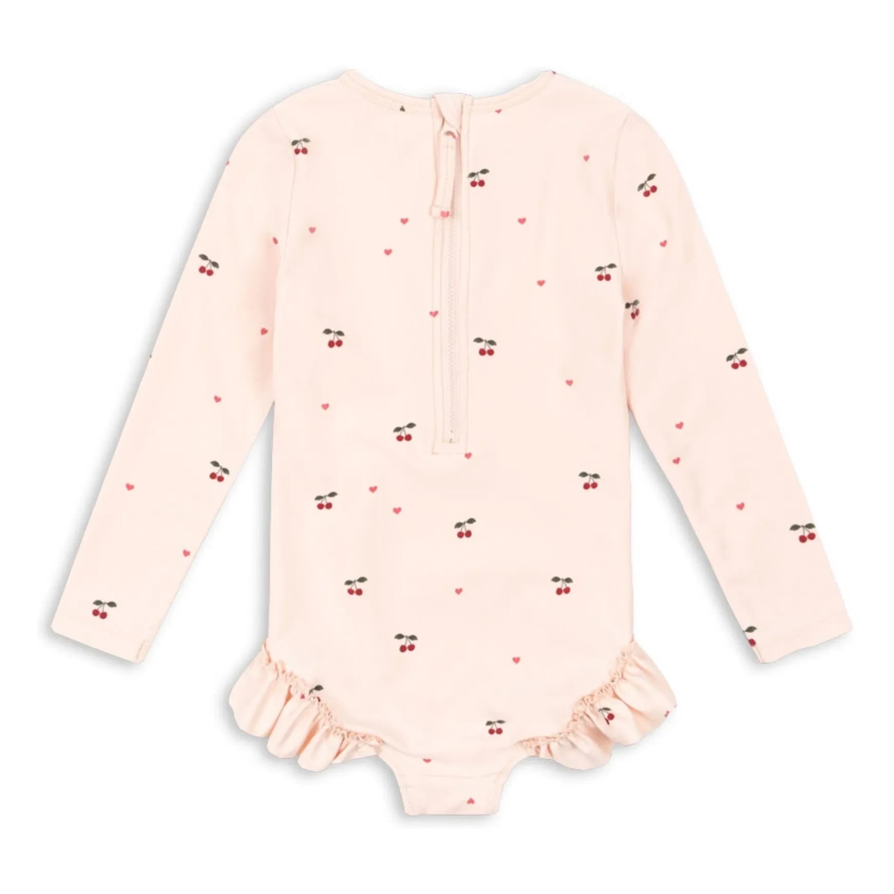 Konges Sløjd - Traje de baño de manga larga Merle Cerises Fibras Recicladas | Rosa claro