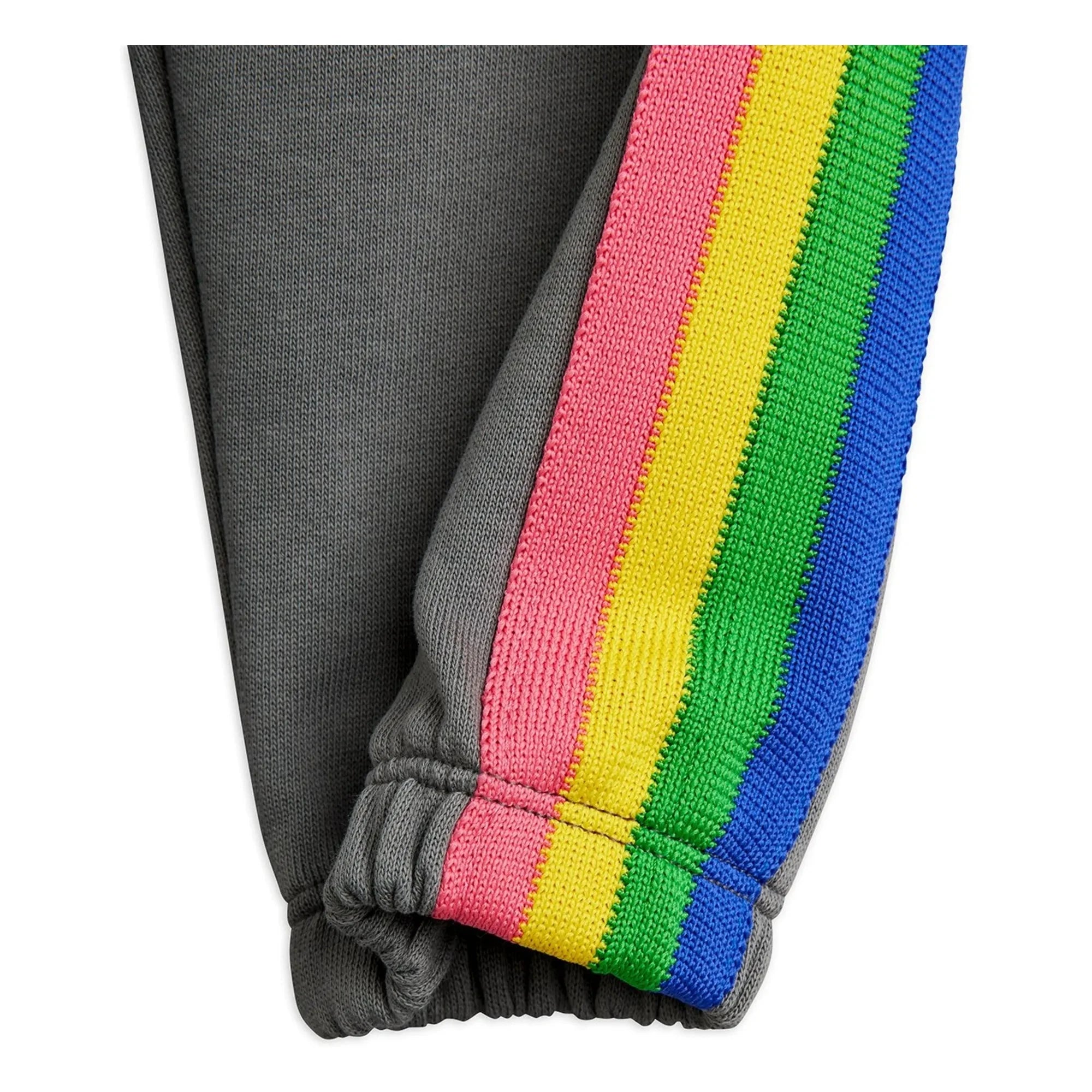 Mini Rodini - Jogger de Algodón Orgánico Arc en Ciel | Gris