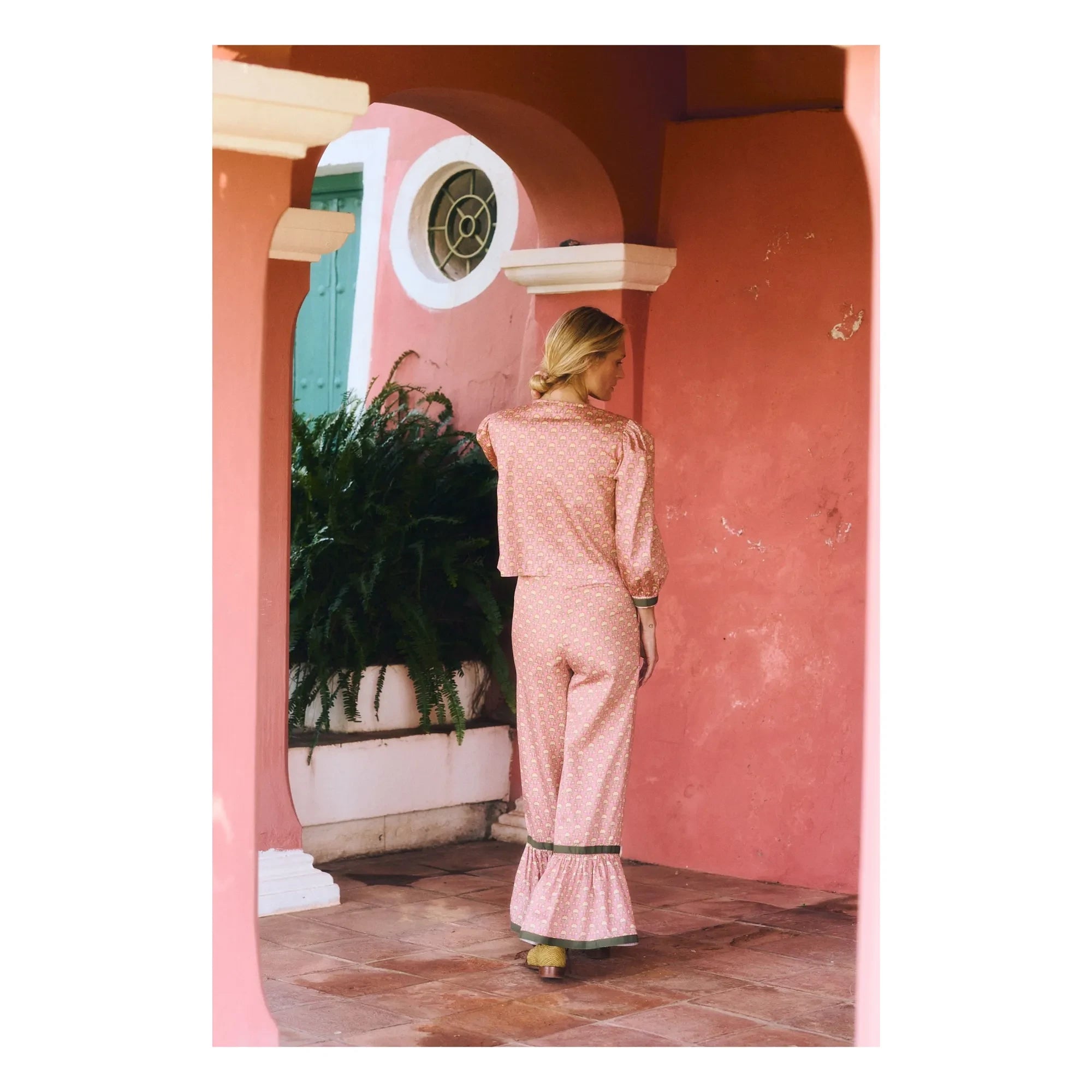 Maria de la Orden - Blusa de algodón Bristol | Melocotón