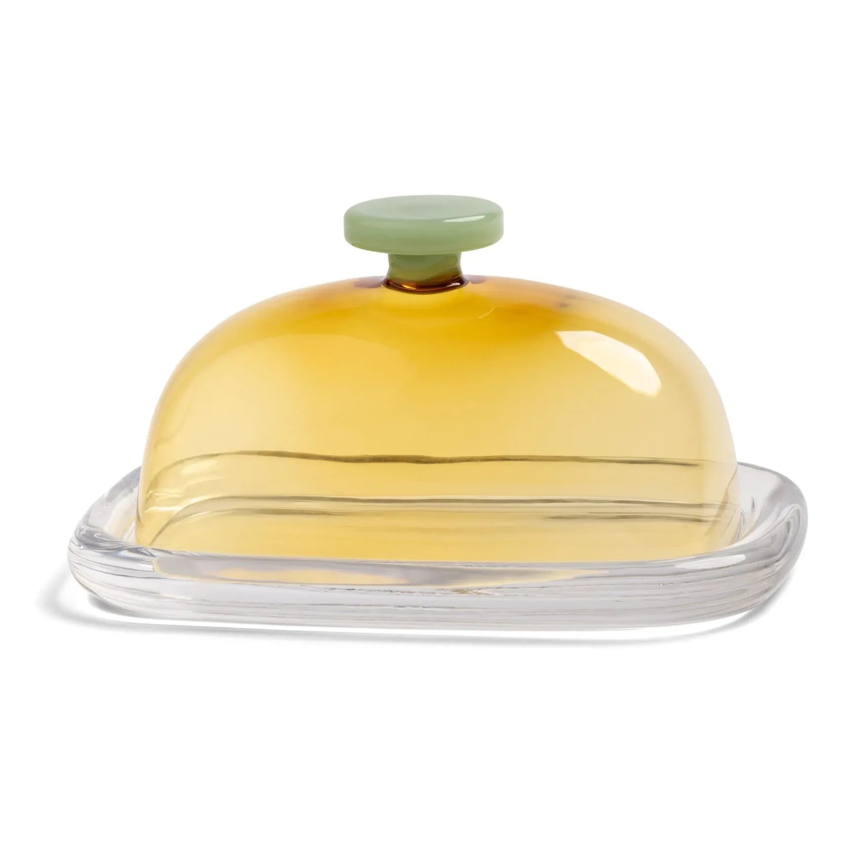 &Klevering - Mantequera de cristal Canteen | Amarillo
