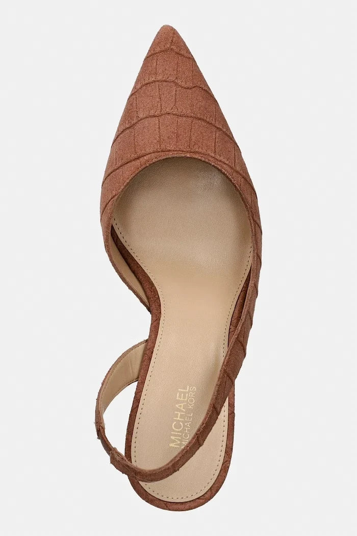 Zapatos de tacón fino de terciopelo MICHAEL Michael Kors Alina Flex Sling