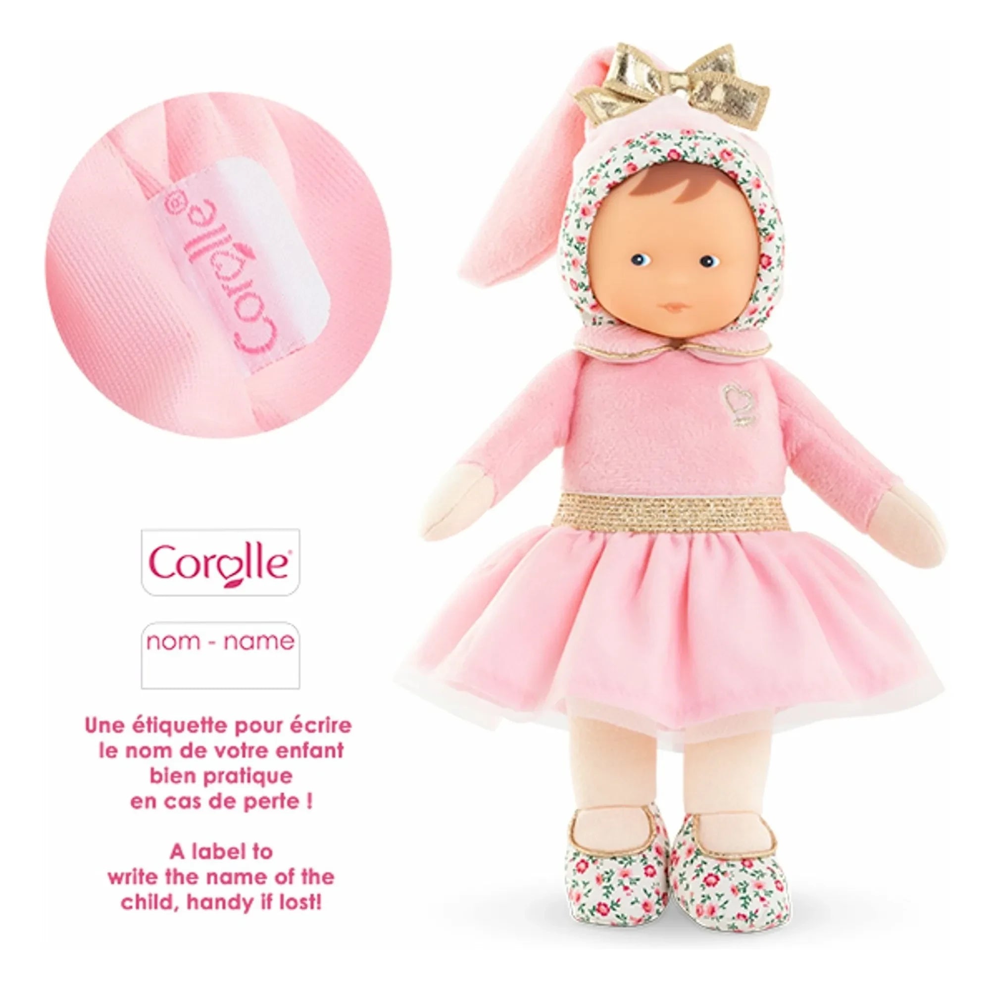 Corolle - Mi peluche - Señorita Ballerine Rose Grenadine | Rosa pálido