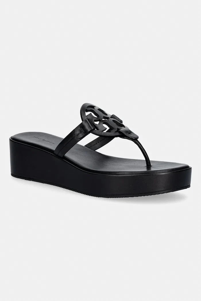 Chanclas de cuña Miller de piel para mujer de Tory Burch