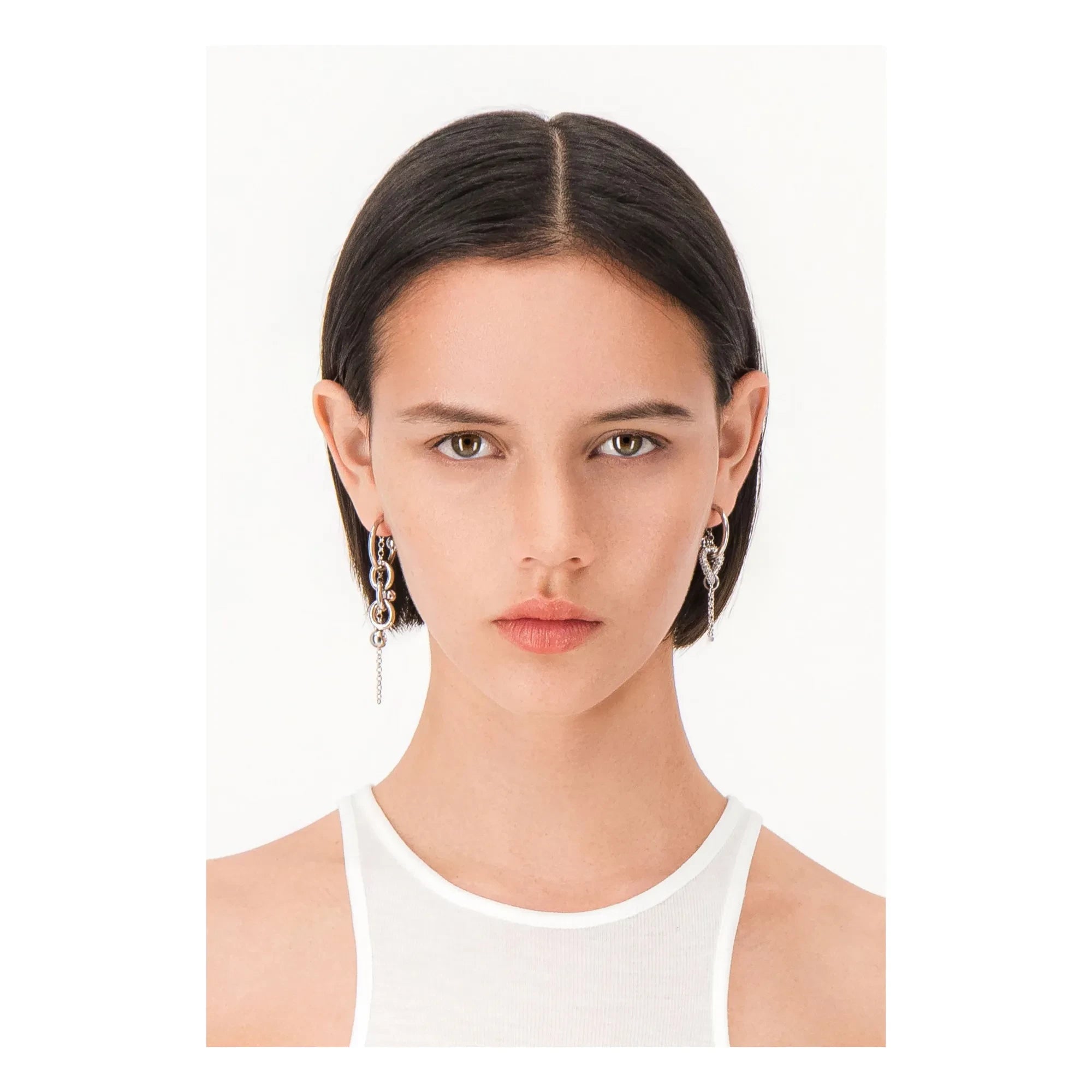 Justine Clenquet - Pendientes Abel | Plata