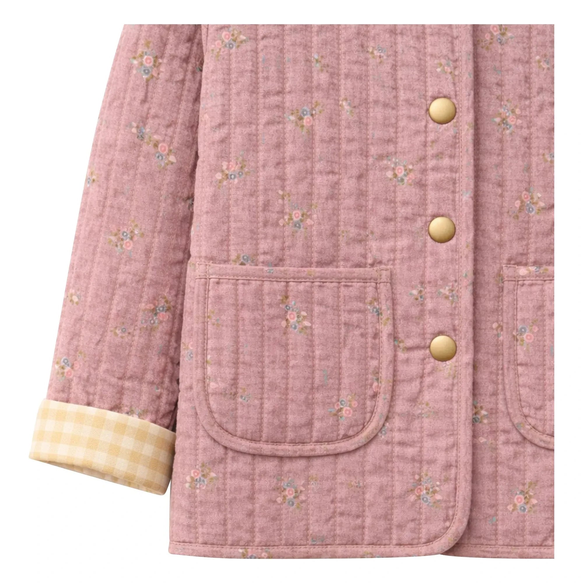 Lililotte - Chaqueta de algodón orgánico Valentina Fleurie | Rosa empolvado