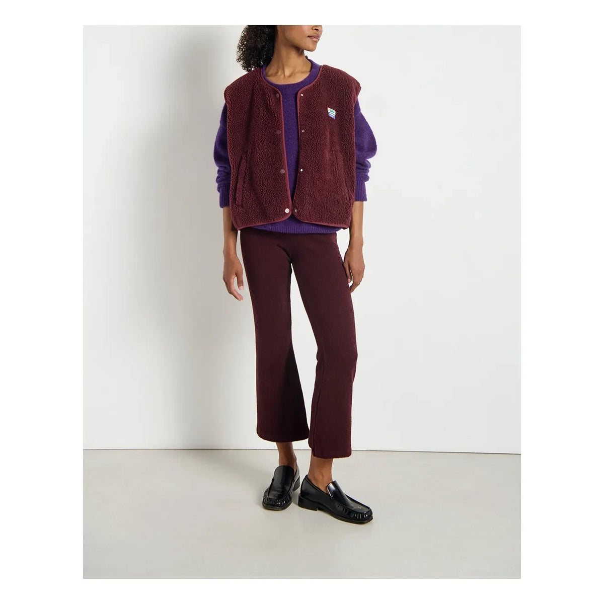 American Vintage - Chaleco Hoktown sin mangas | Borgoña