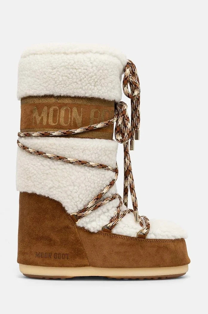 Moon Boot MB ICON SHEARLING Botas de Nieve de Piel para Mujer