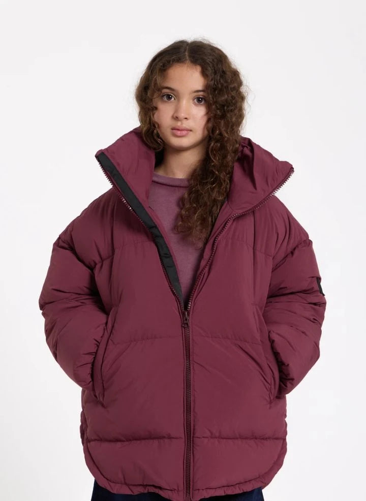 Finger in the nose - Chaqueta acolchada con relleno Snowbag | Aubergine