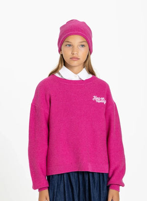 Smallable Kid - Shelly "Keep On Moving" Suéter de Lana | Fucsia