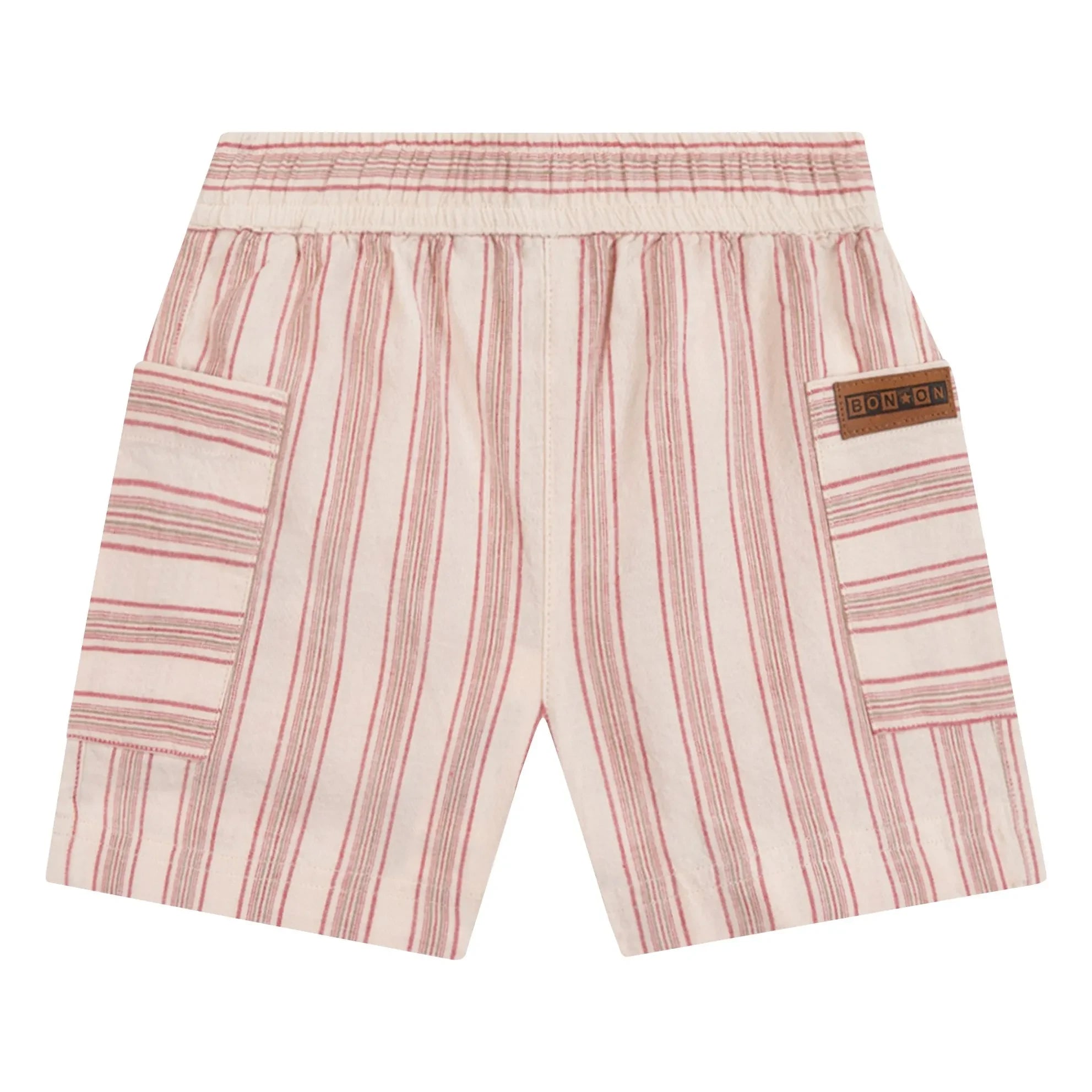 Bonton - Lois Shorts de Rayas para Bebé | Crema