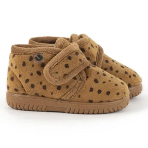 Victoria - Ojalá Casa Leopard Slippers | Camel
