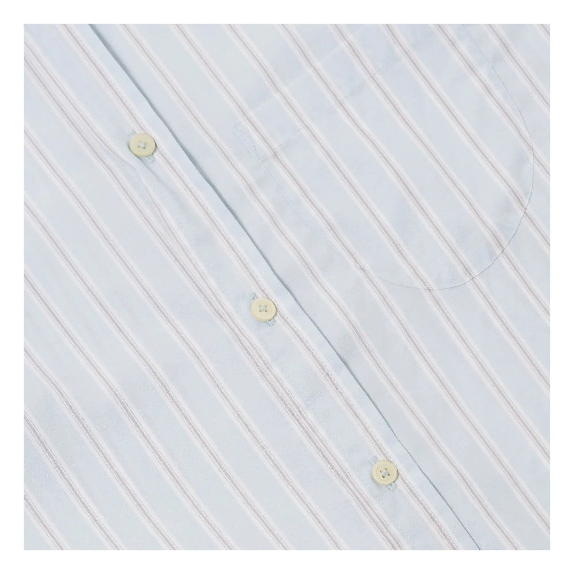 Universal Works - Camisa a rayas Lazy Day | Azul claro