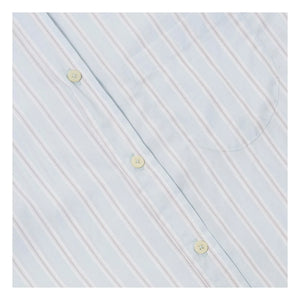 Universal Works - Camisa a rayas Lazy Day | Azul claro