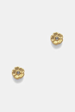 Pendientes cúbicos metálicos Coach para mujer