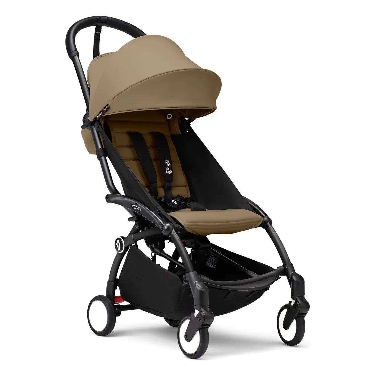 Stokke® - Cochecito YOYO³ 6+ Chasis Negro | Toffee