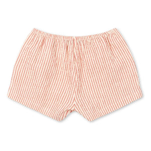 Konges Sløjd - Shorts de algodón orgánico a rayas Ellie | Rojo