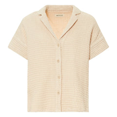 Masscob - Camisa de algodón y lino Laguna | Crudo