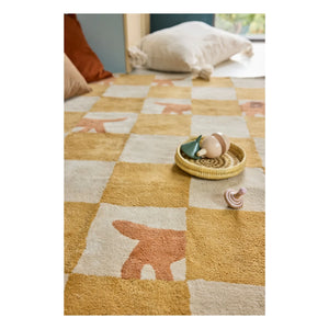 Bleuu-studio - Alfombra Walter Damier | Mostaza