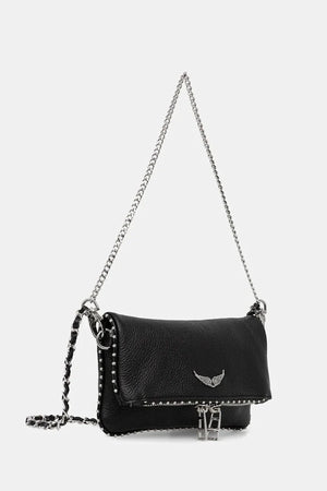 ZADIG&VOLTAIRE ROCK NANO GRAINED LEATH STUDS Bolso de piel