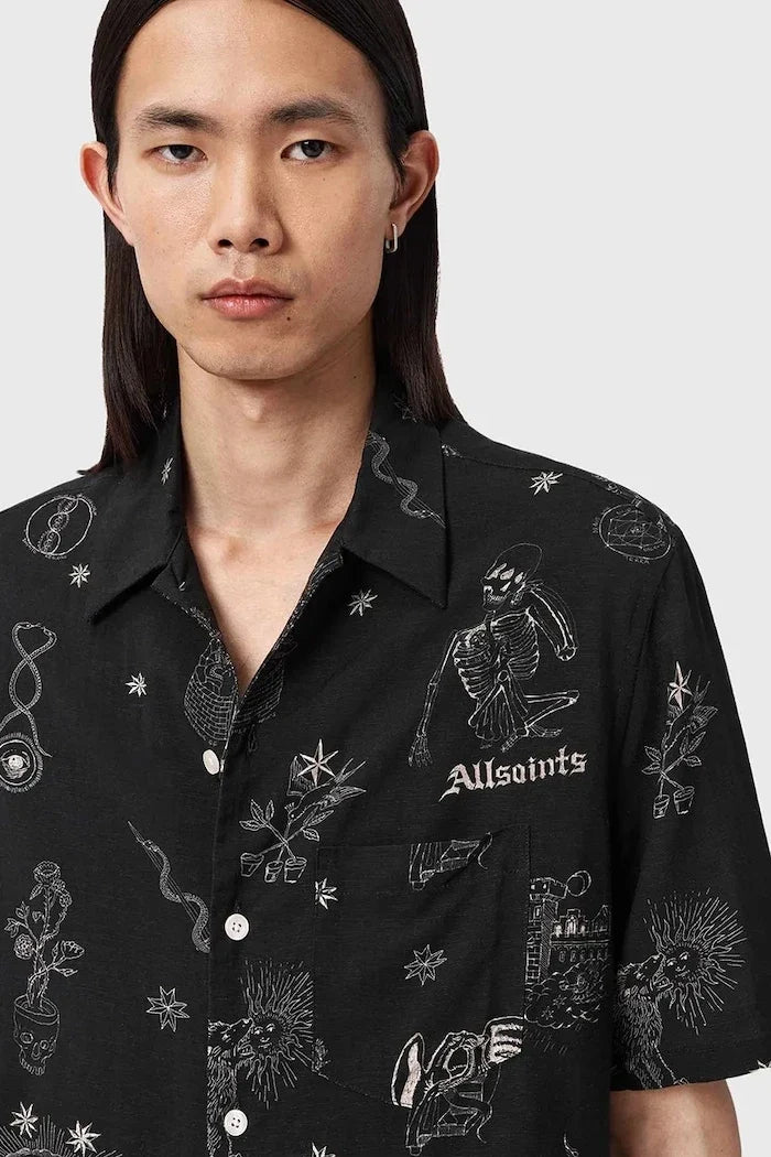 Camisa de lino AllSaints TERRA